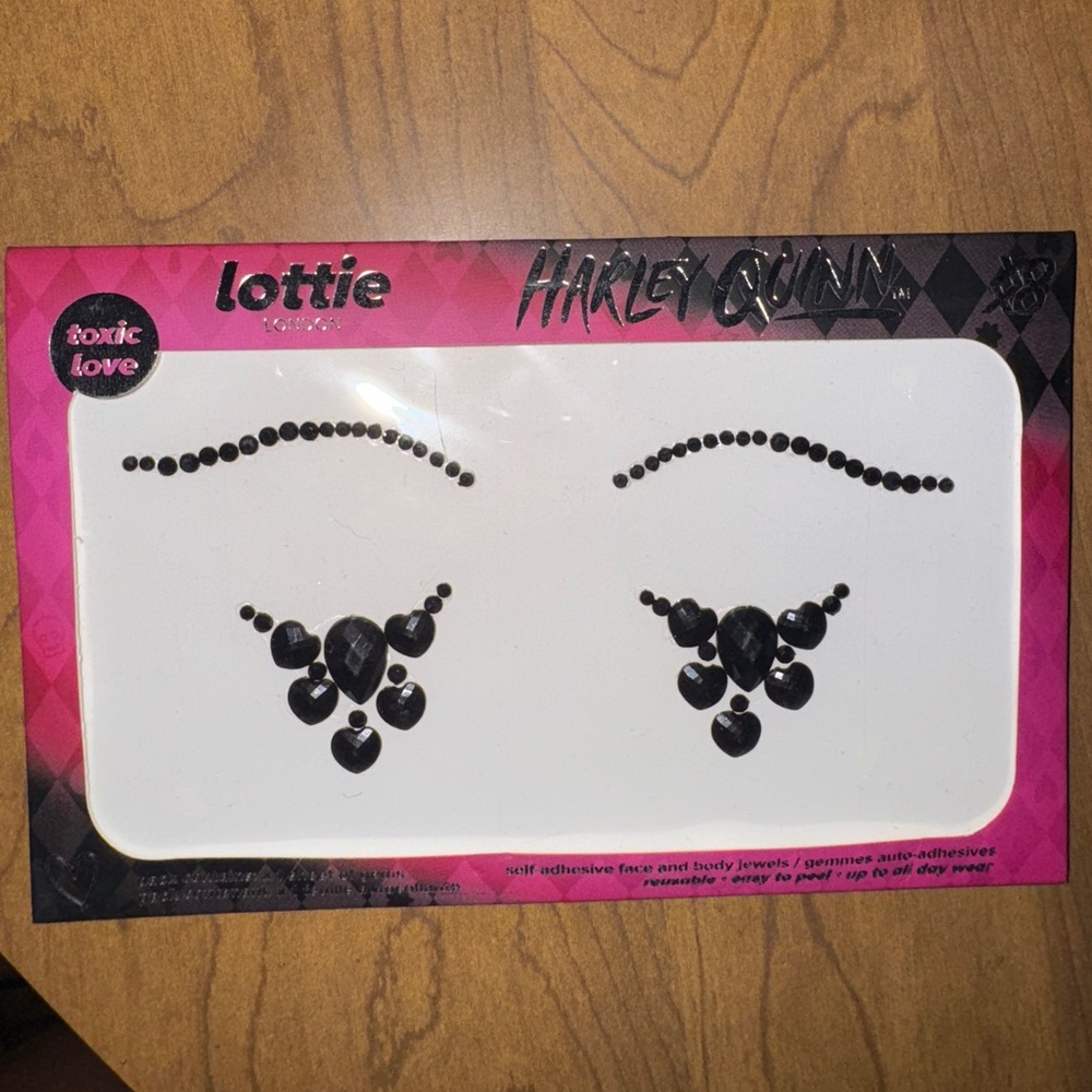 Lottie Harley Quinn Face and Body Jewels - Black